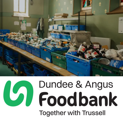 dundee & angus foodbank - donation banner