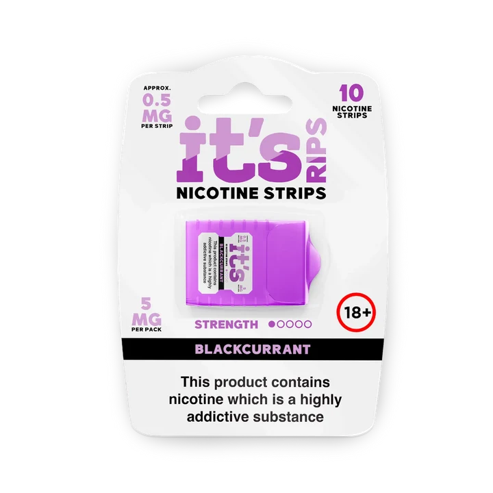 It's Blackcurrant Nicotine Strips